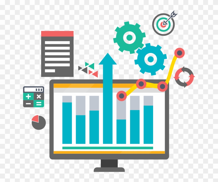 Analytics Multidimensional Insights With Predictive Clipart