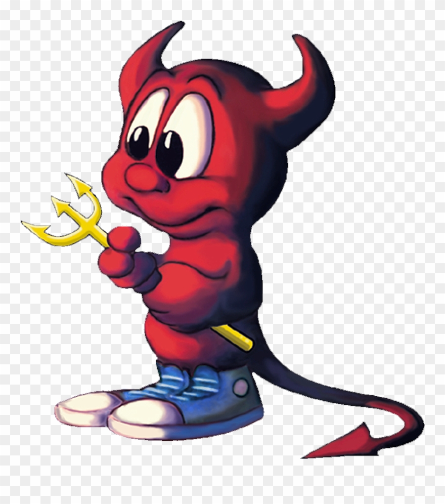 Big Beastie Cutout - Linux Devil Clipart