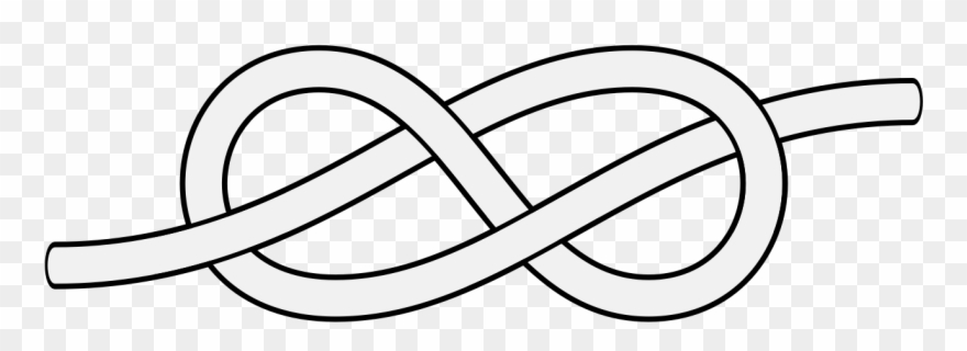 Cavendish Knot Or Savoy Knot - Line Art Clipart