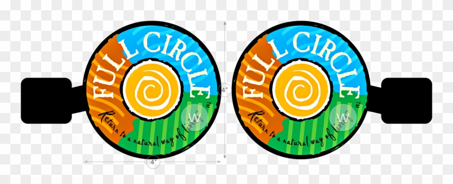 4 Inch Round Aisle Violator Template - Full Circle Clipart