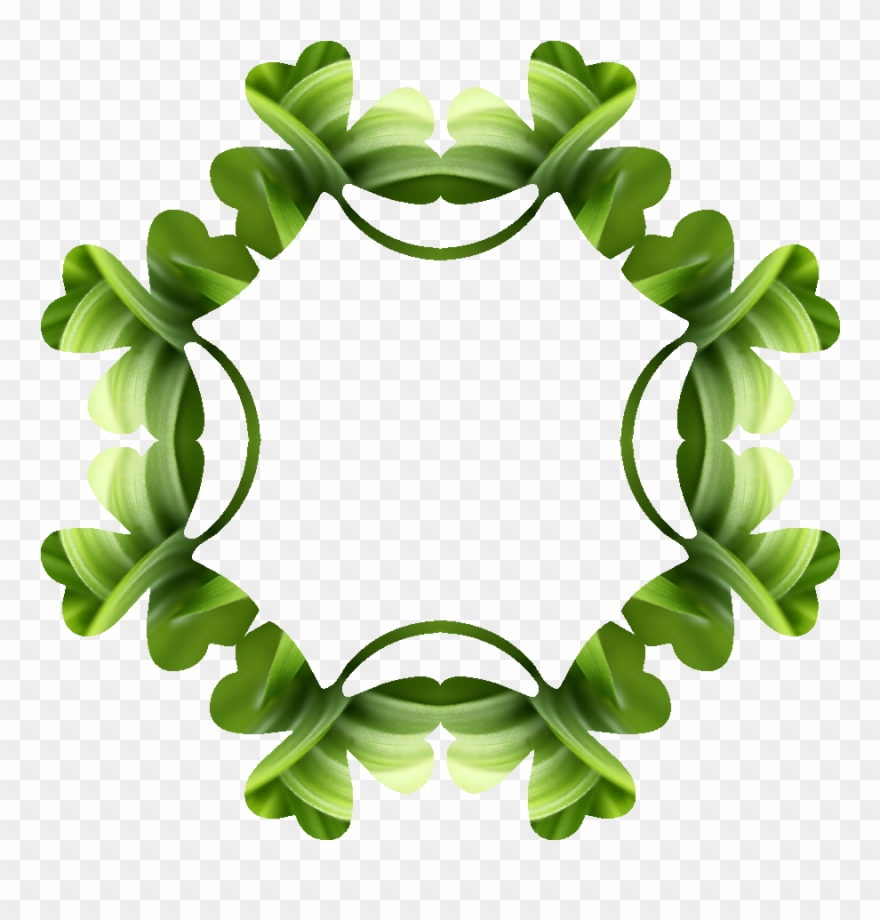 Clover Kaleidoscope, Made Using Dazzling Reflections Clipart