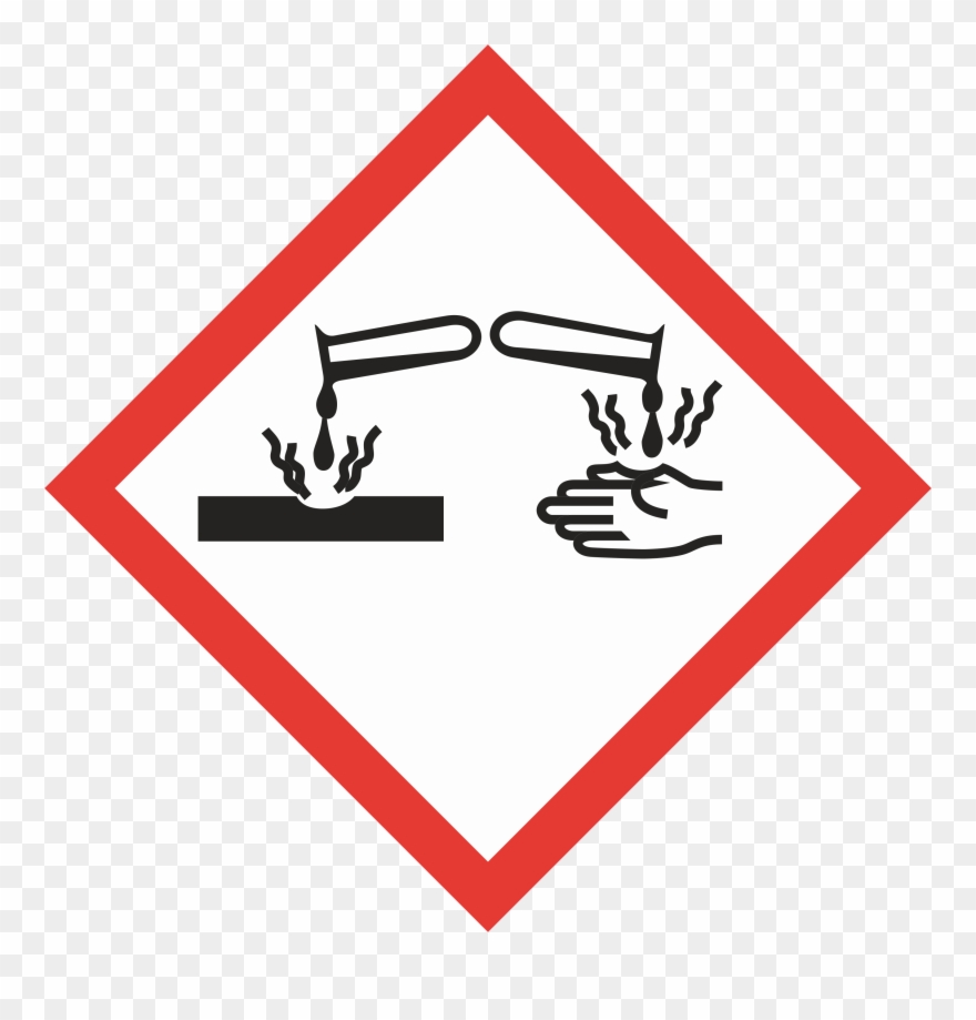 Ghs05 - Corrosion - Sistema Globalmente Armonizado Corrosivo Clipart