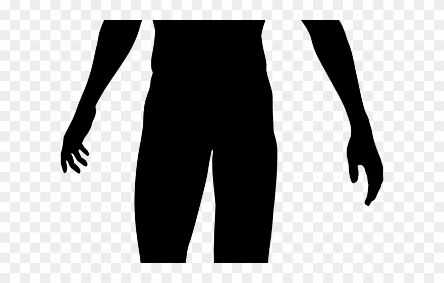 Silhouettes Clipart Human - Standing - Png Download