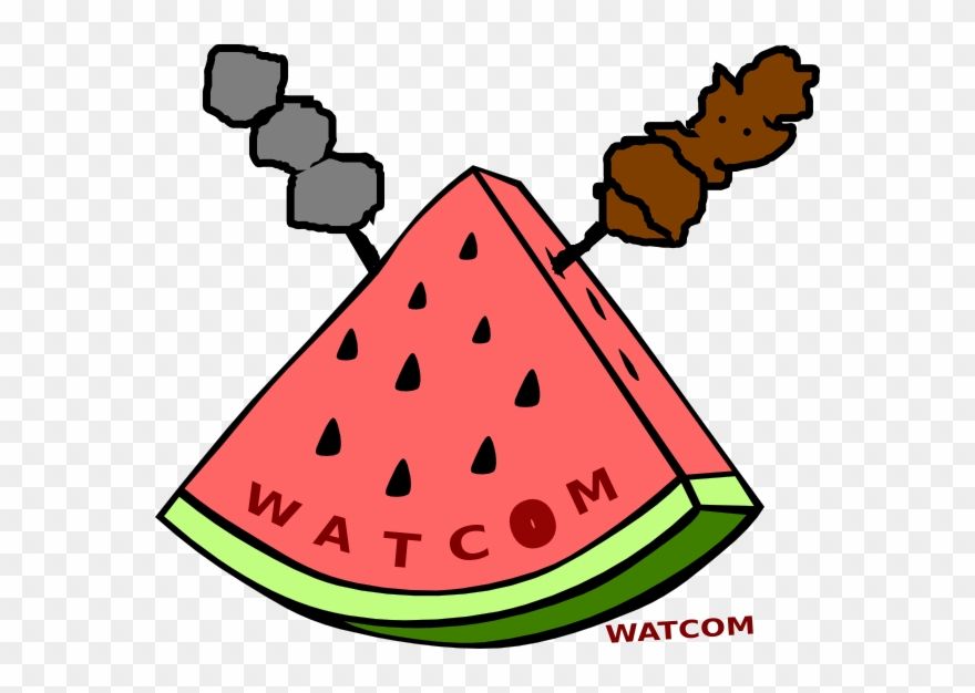 Watcom Clip Art - Watermelon Slice Clipart - Png Download