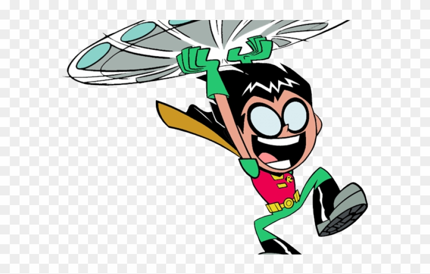 Cyborg Clipart Dc Robin - Robin Chibi Teen Titans Go - Png Download
