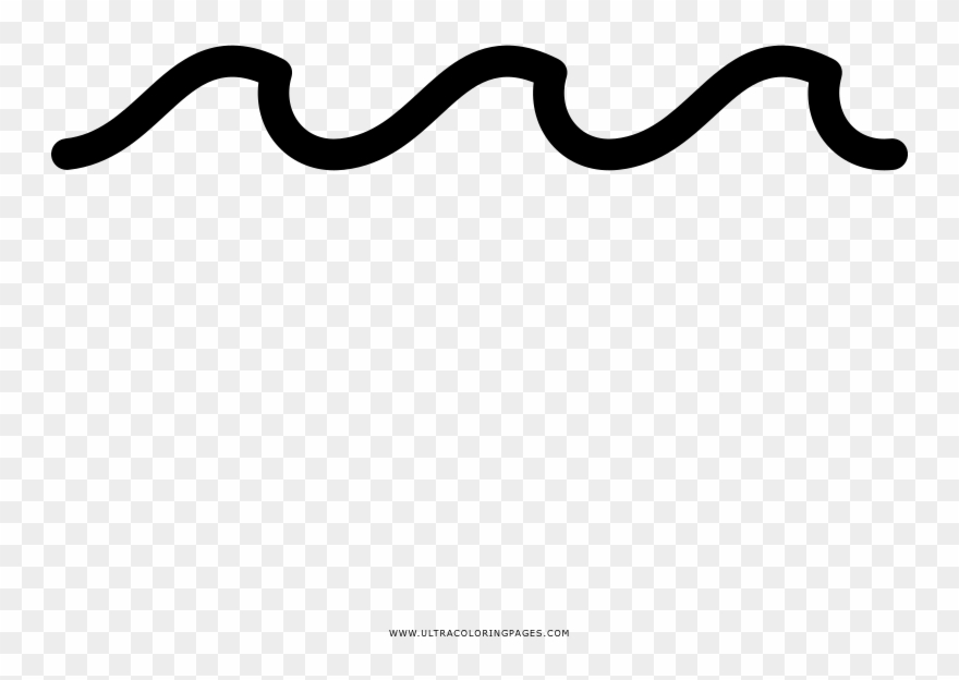 Sea Wave Coloring Page Clipart
