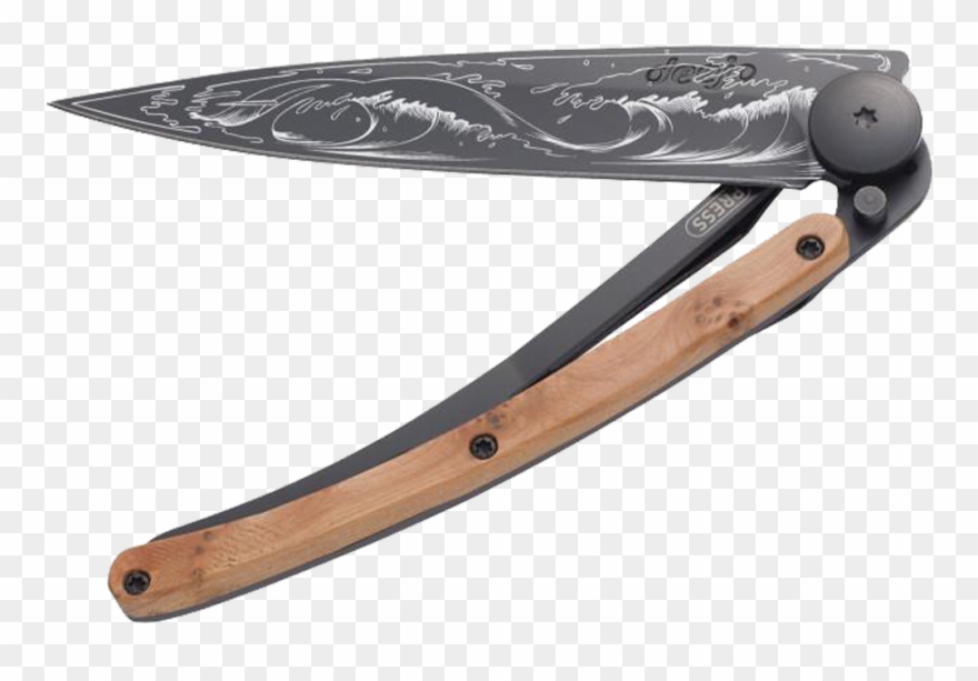 Deejo Tattoo Pocket Knife Wave - Deejo Grizzly Clipart