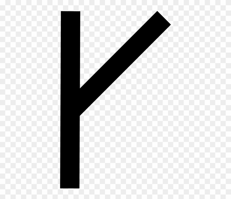 Greek Upsilon Twig-shaped Clipart