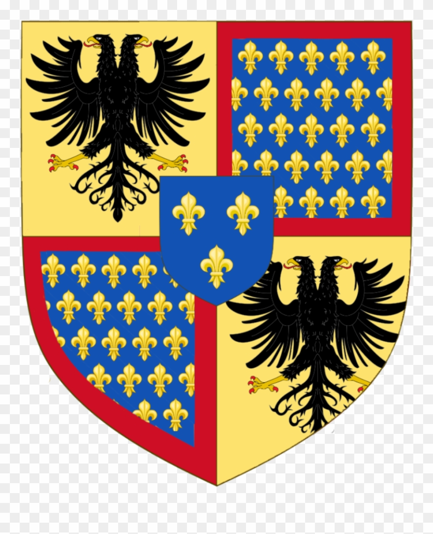 House Lowell-valois - Burgundy Coat Of Arms Clipart