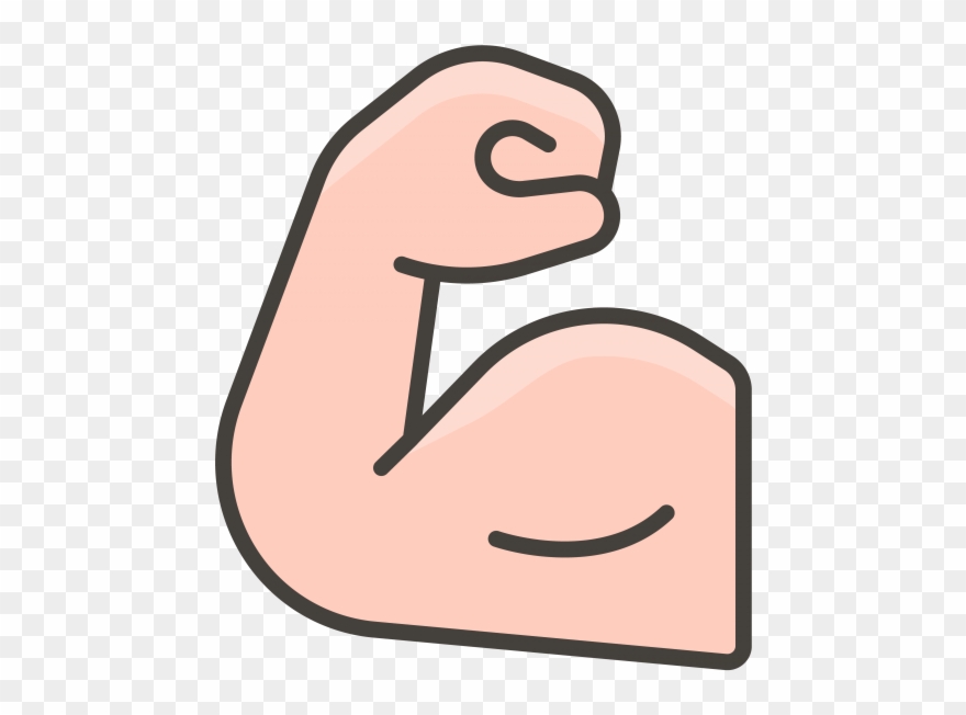 Flexed Biceps Emoji - Icon Clipart