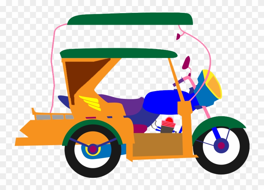 Please Log In - Philippine Tricycle Toda Vector Clipart