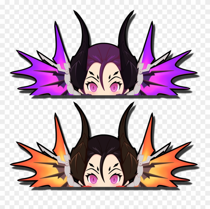 Next Prev Image Of Imp Mercy And Devil Mercy Peekers - Cartoon Clipart
