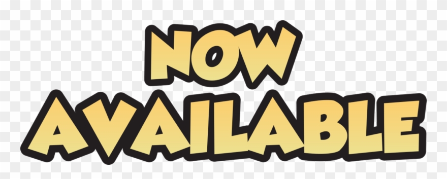 Loaded Now Available Text Clipart