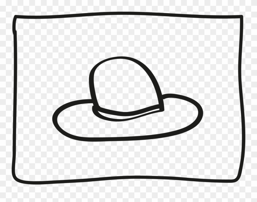 Hats - Line Art Clipart