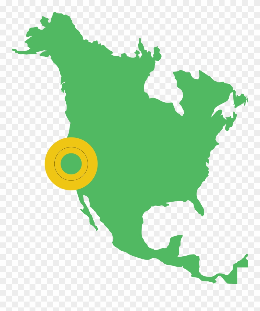 All4-gp North American Headquarters - Canada Usa Map Icon Clipart