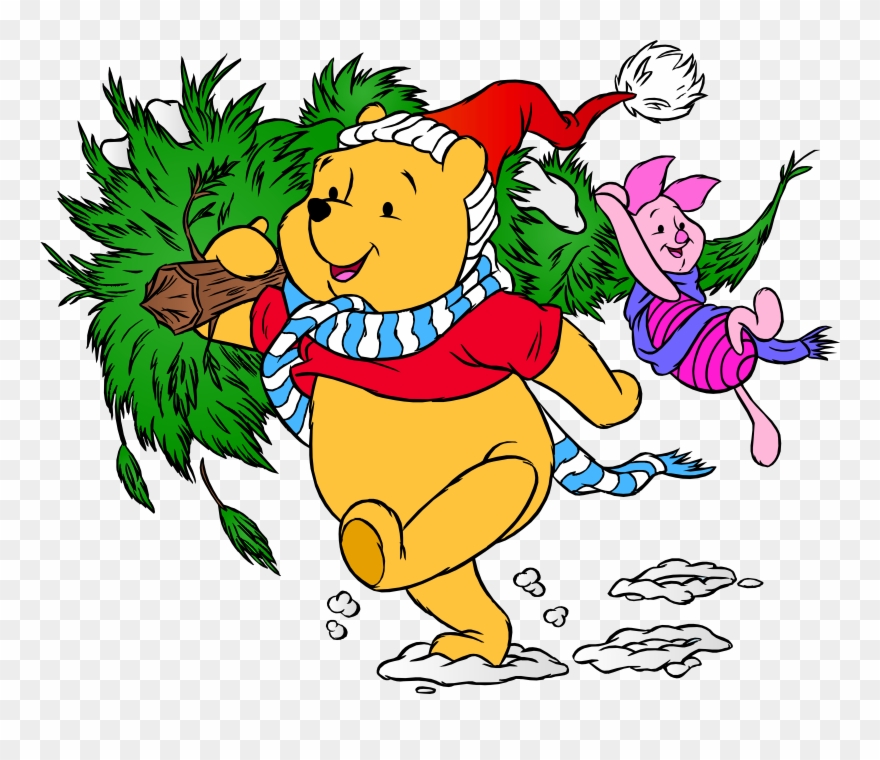 Winnie The Pooh And Piglet Christmas Png Clip Art Image Transparent Png