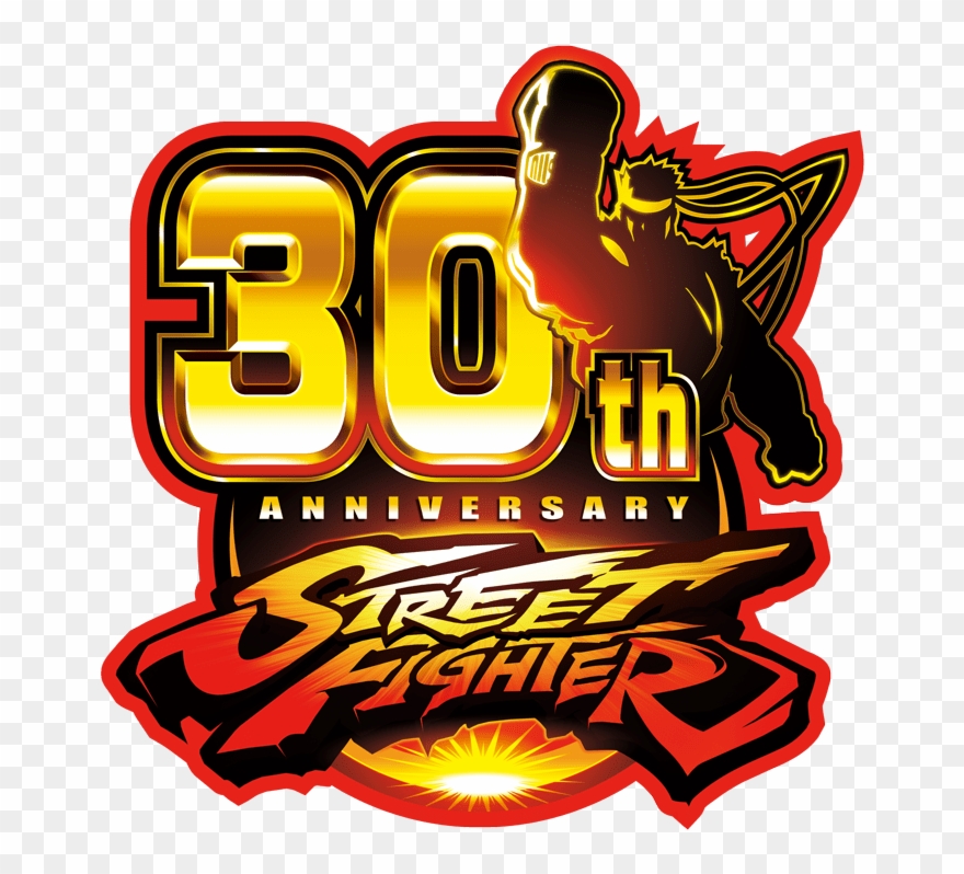 Street Fighter 30th Anniversary T Shirt All Sizes - Street Fighter 30 Logo Clipart