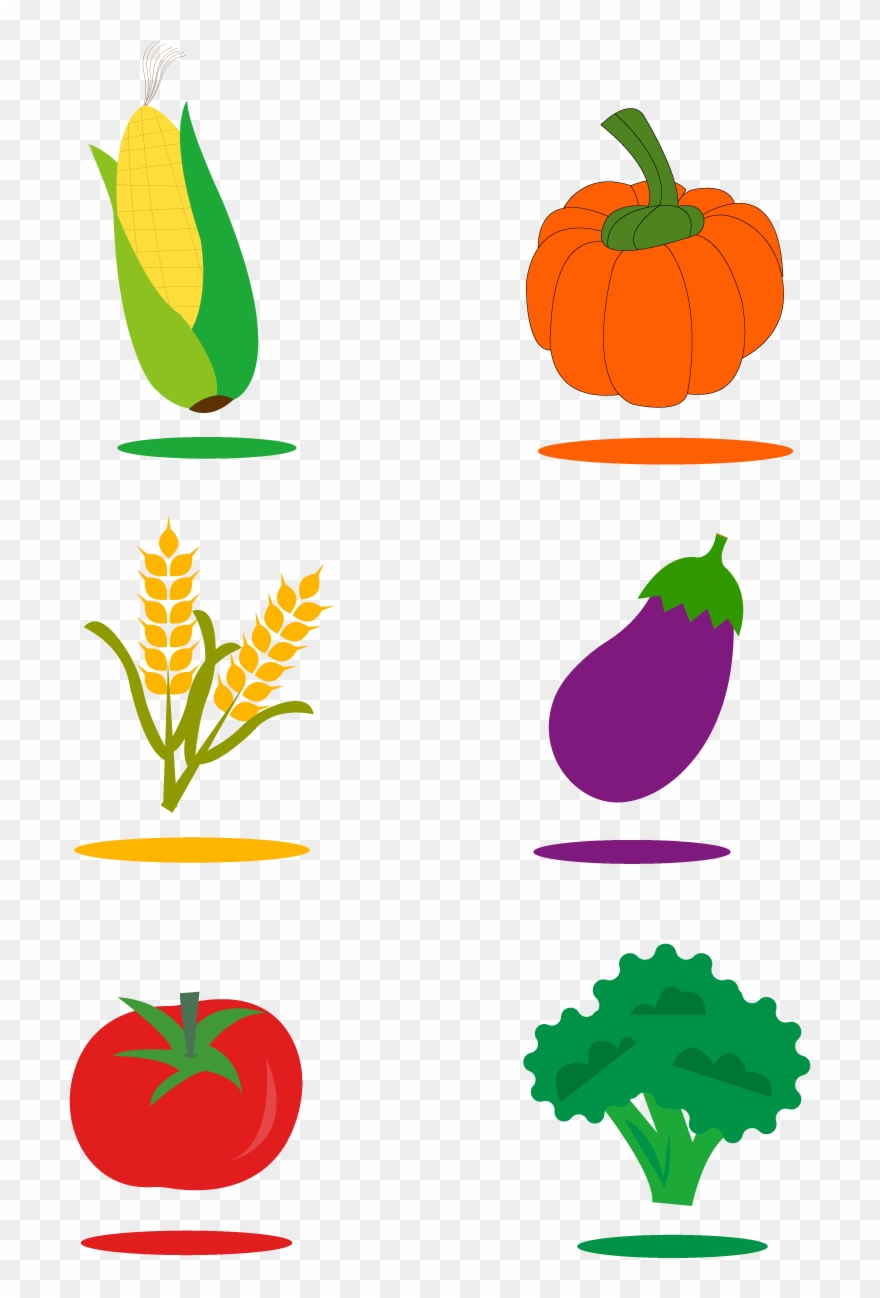 Citrouille Maïs Blé Aubergine Image Png Et Vectorielle - Vector Graphics Clipart