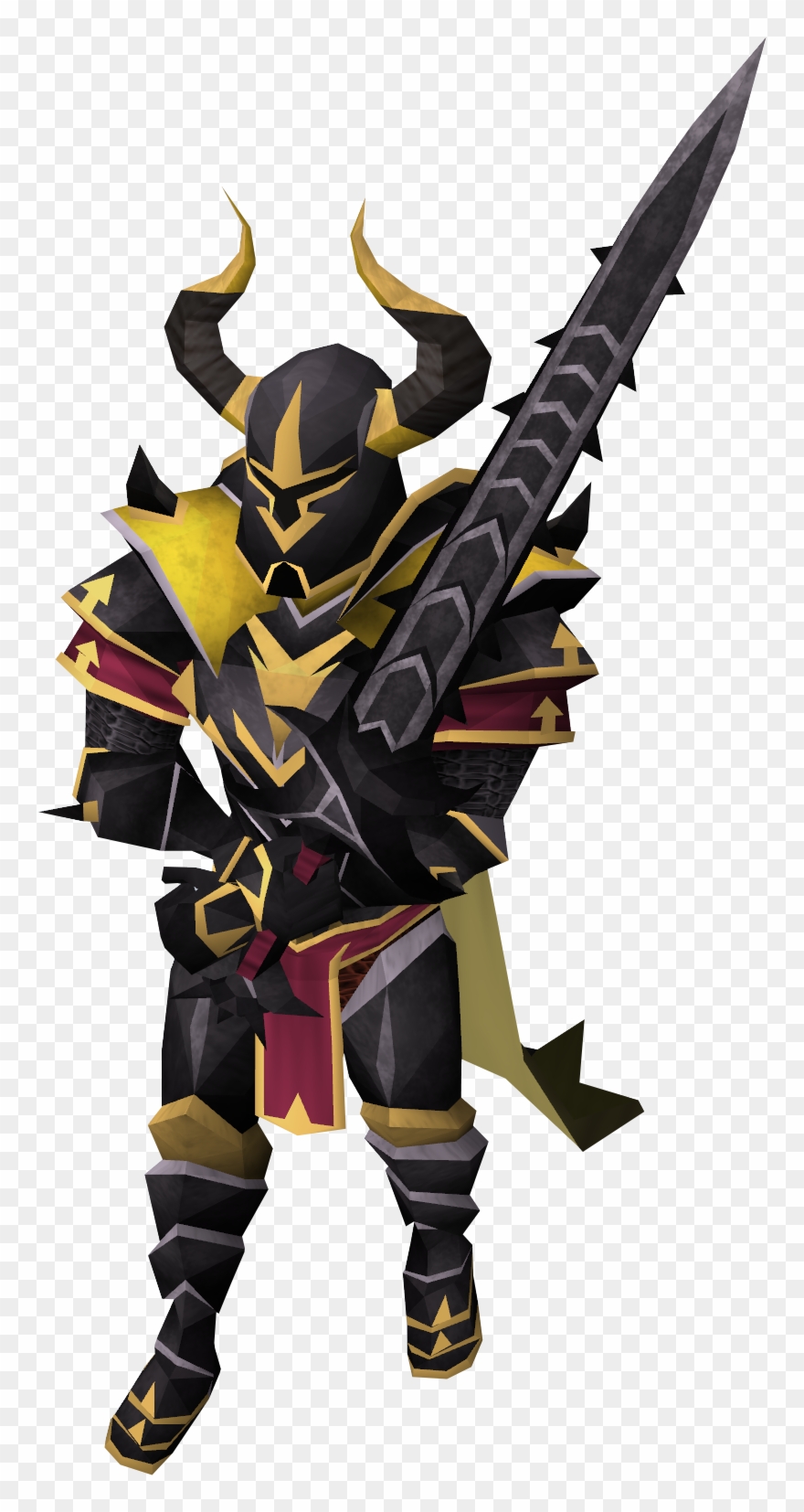 Black Knight Guardian - Runescape Black Knight Clipart