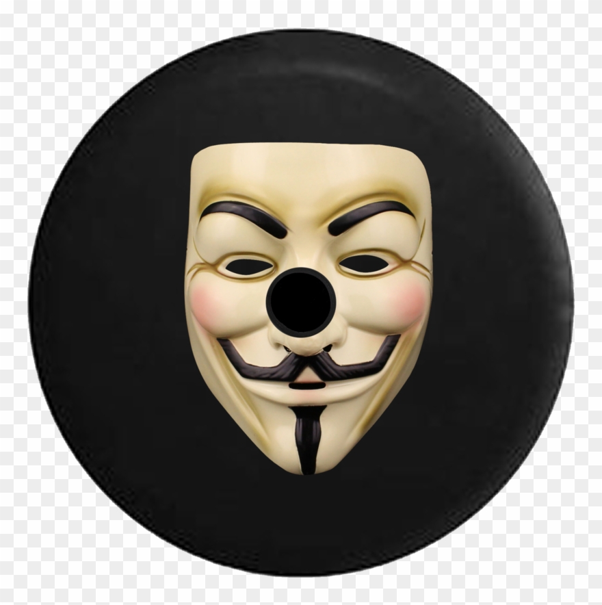 Jeep Wrangler Jl Backup Camera Anonymous Mask Guy Fawkes - Guys Purge Costume Clipart