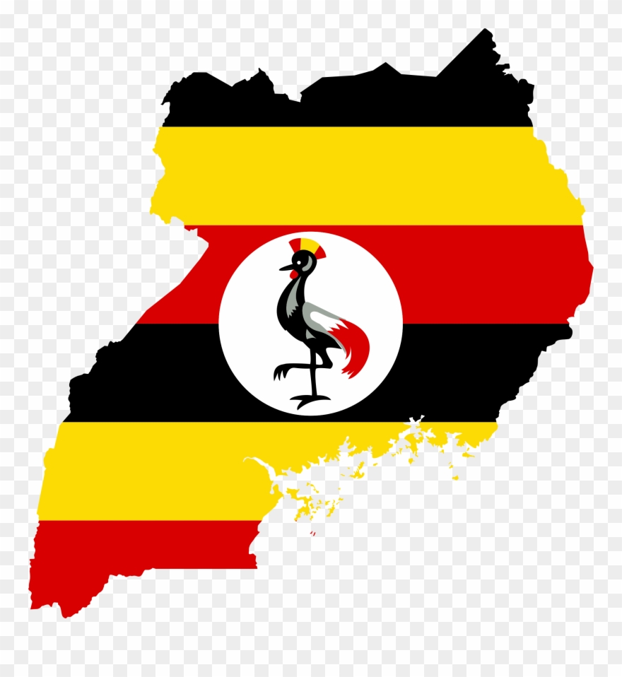 This Free Icons Png Design Of Uganda Flag Map Clipart