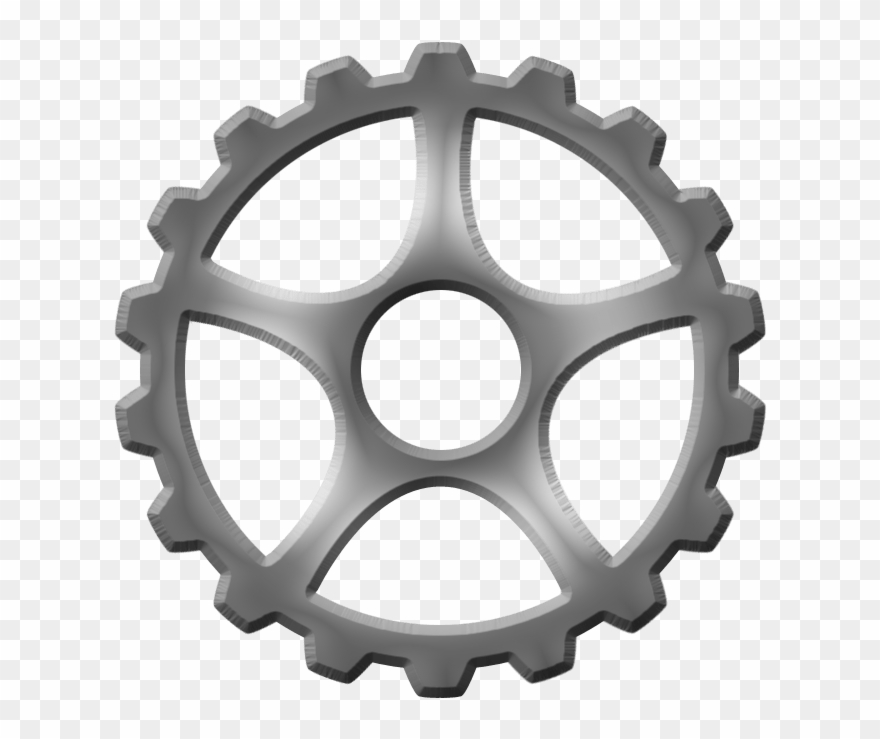 Steampunk Gears And Cogs Clip Art - Yamaha R1 Rims 2008 - Png Download