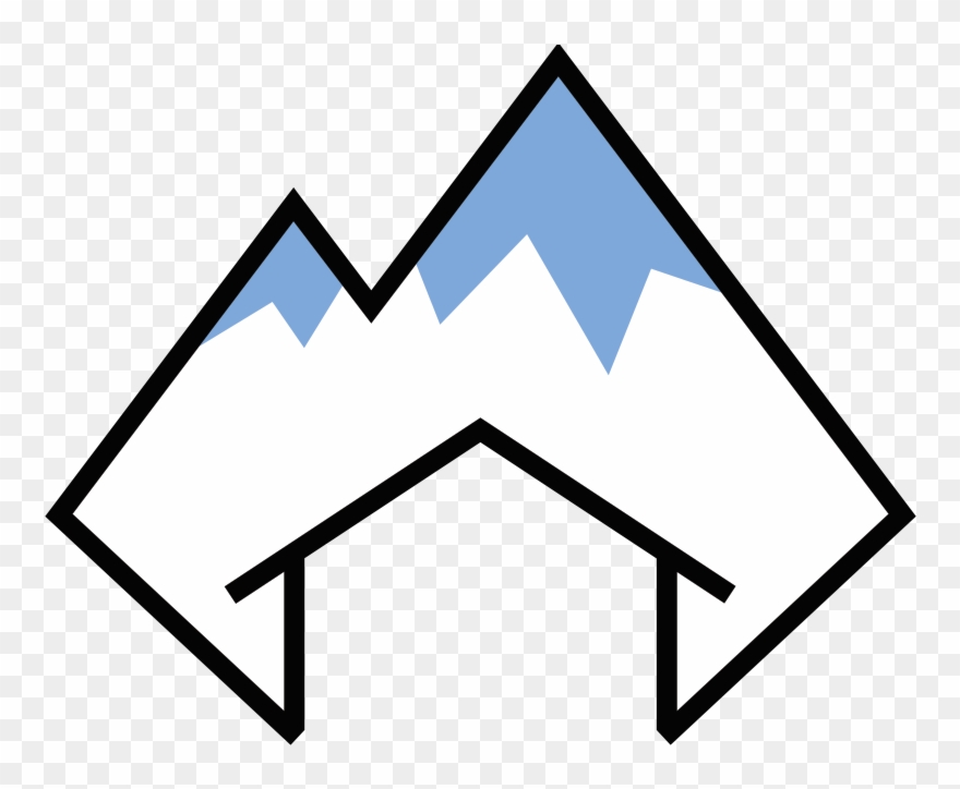 Logo Blue White Mountain - Head Of The Church Clipart