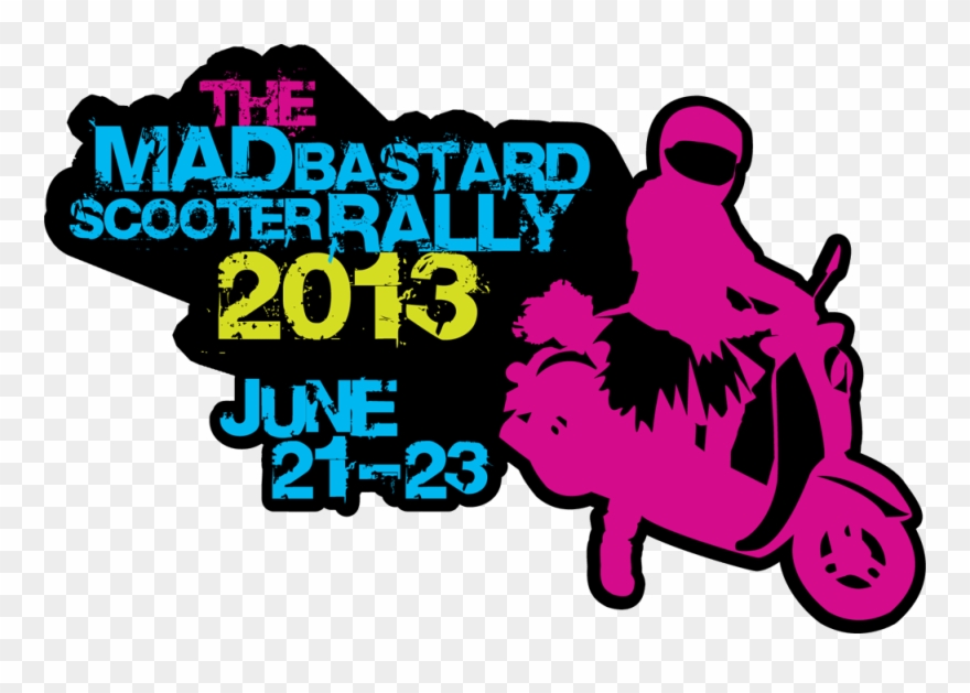 Mad Bastard Scooter Rally Clipart
