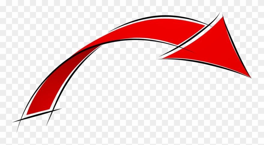 Red Arrow Software Clip Art Hand Painted Ⓒ - Fleche Rouge Png Transparent