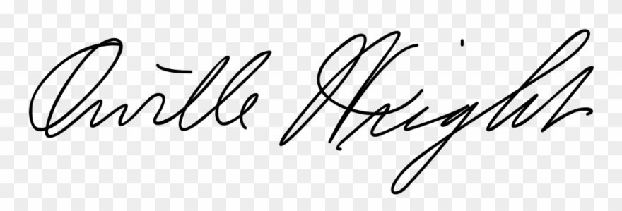 Open - Orville Wright Signature Clipart