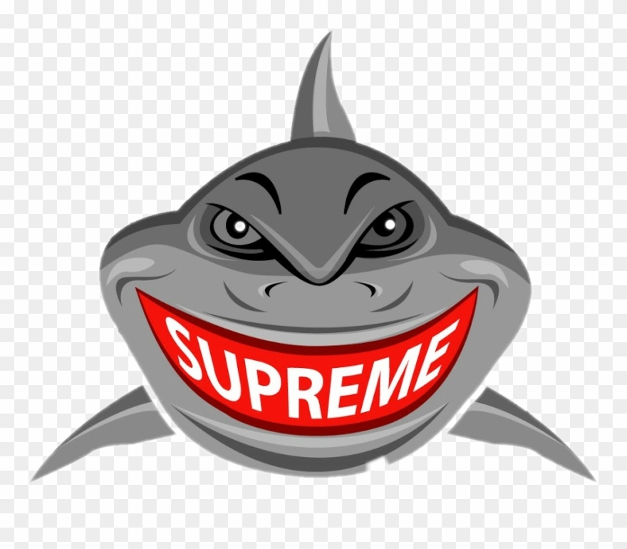 Supreme Supremeshark Logo Famous Clipart