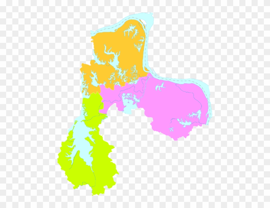 Administrative Division Ezhou - Map Clipart