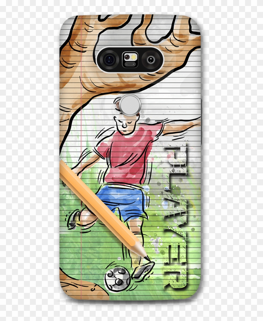 Sketch Art Football - Cartoon Clipart