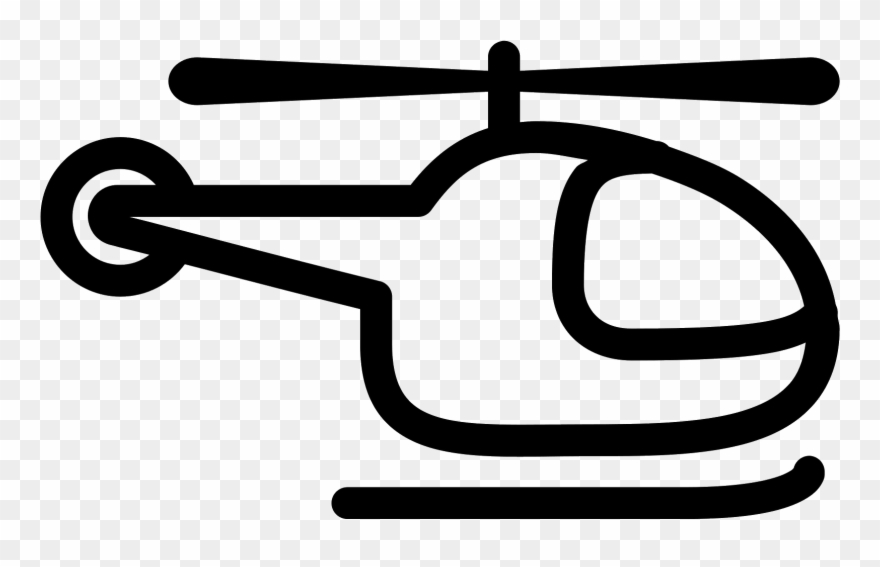 Helicopter Clipart Flying Machine - Icone Helicoptero - Png Download