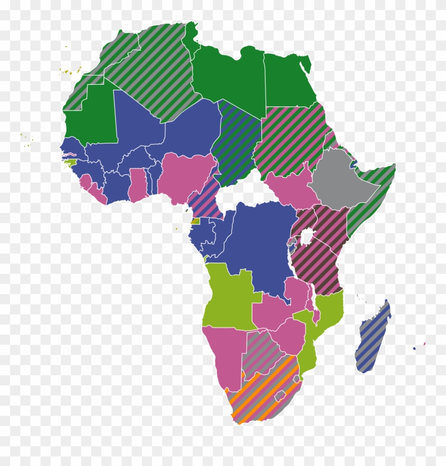 Official Languages In Africa - Languages Of Africa Map Clipart