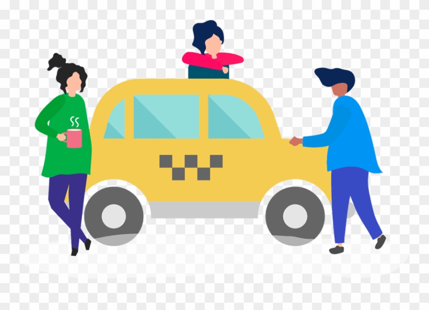 Taxi Vertical In Ordering Co - Marketing Clipart