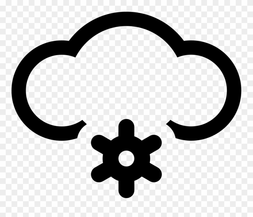 Snowy Weather Cloud Svg Png Icon Free Download - Icon Clipart