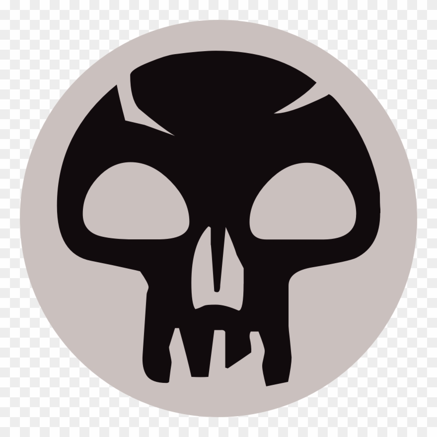Medium Image - Mtg Black Mana Symbol Clipart