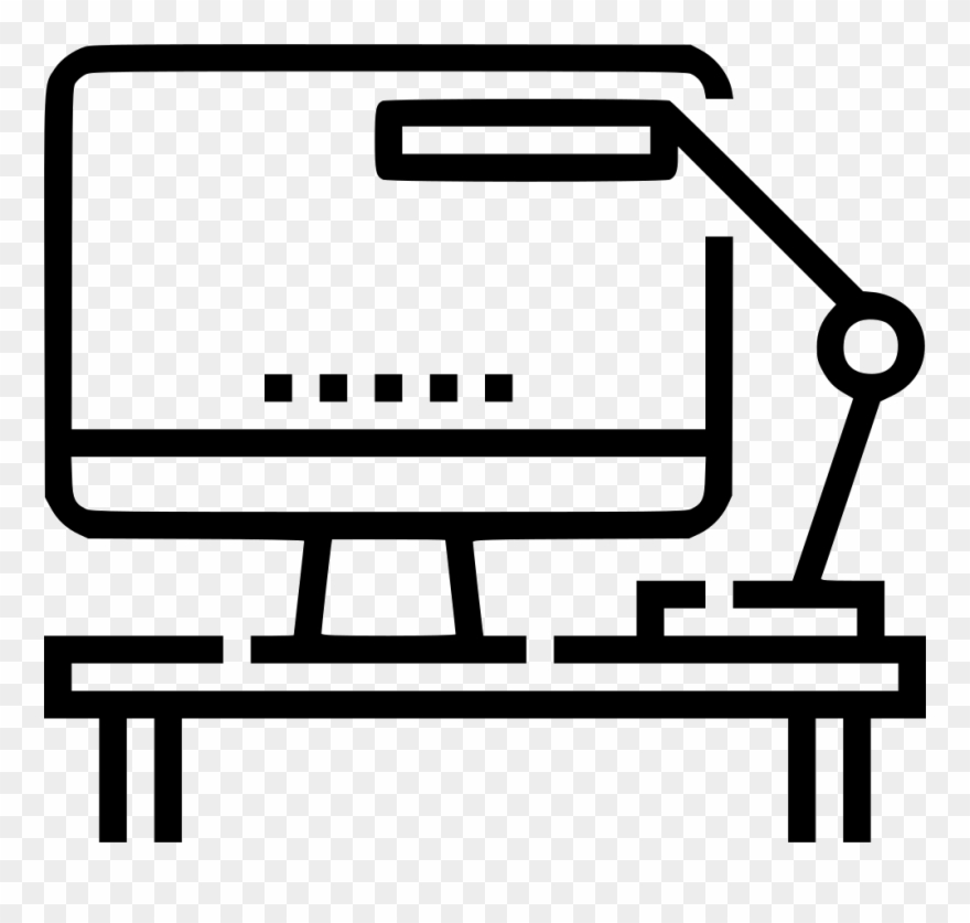 Computer Desk Comments - Office Clipart