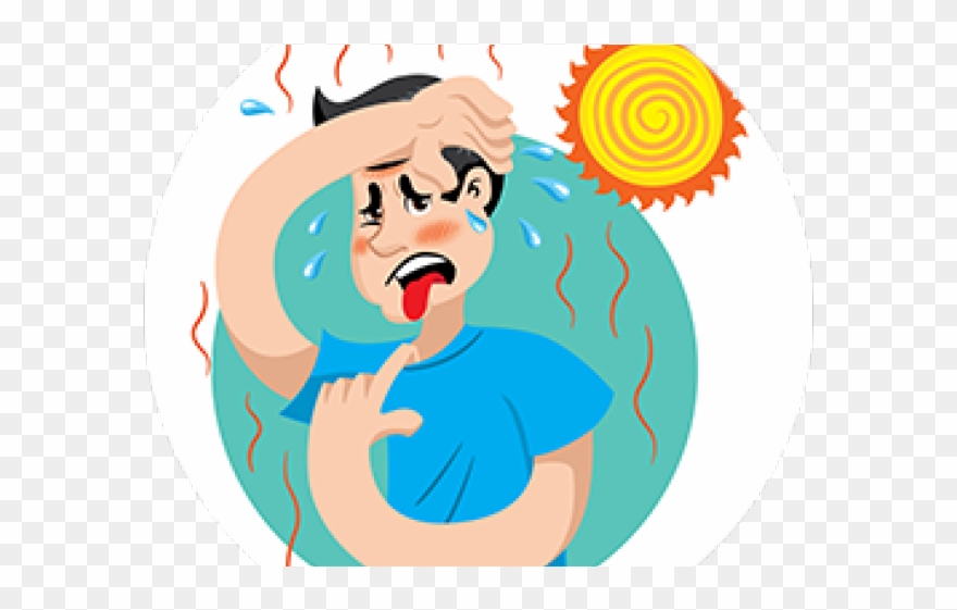 Heat Clipart Heat Cramp - Insolación Dibujos - Png Download