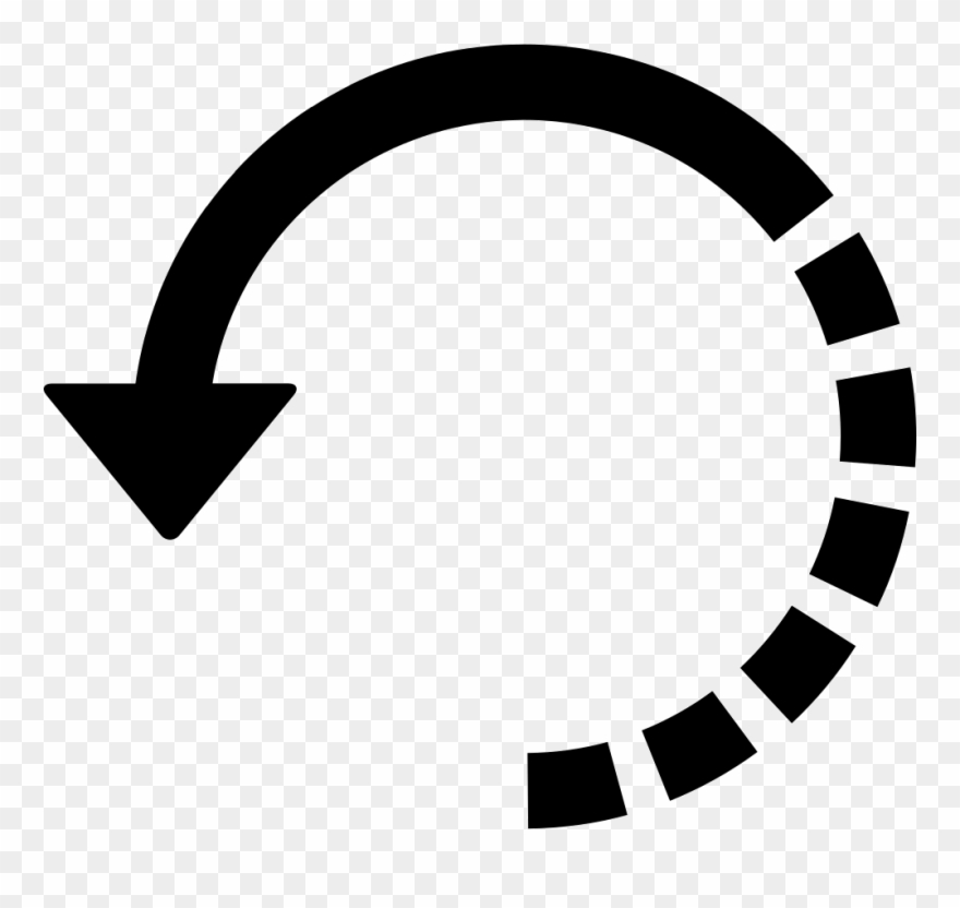 Arrow Circle With Half Broken Line - Circle With Arrow Png Clipart