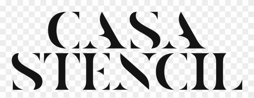 Casa Stencil Is A Beautiful, Elegant Stencil Font That Clipart