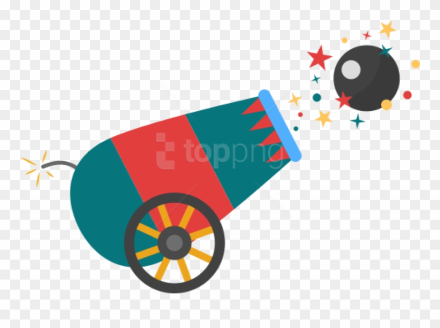 Cartoon Circus Cannon Png - 發射 砲彈 Clipart