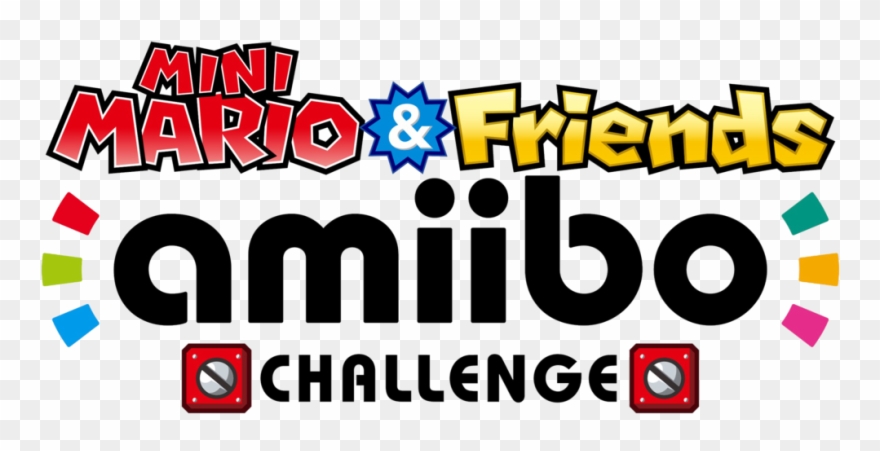 Mini Mario & Friends - Mini Mario & Friends Amiibo Challenge Logo Clipart