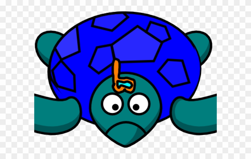 Sea Turtle Cartoon Clipart - Png Download