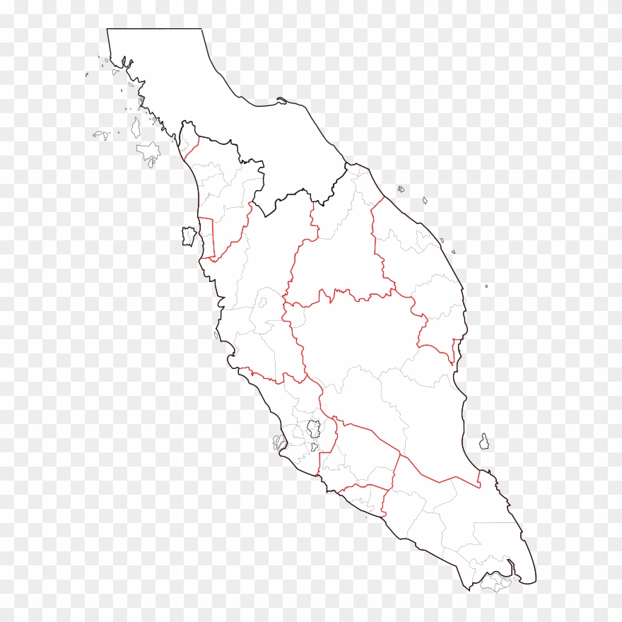 Medium Image - Peninsular Malaysia Election Map Clipart