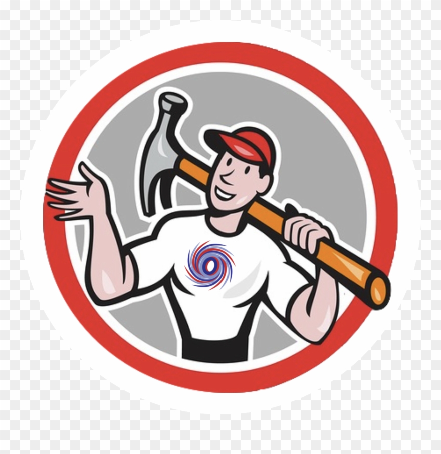 Home Care Revenue Buidlers Logo With White Background - Builder With Hammer Clipart