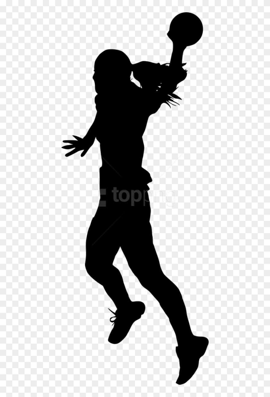 Free Png Sport Handball Silhouette Png - Silhouette Clipart