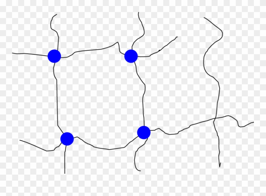 Schematic Of Radiochromic Crosslinked Gel Matrix Clipart