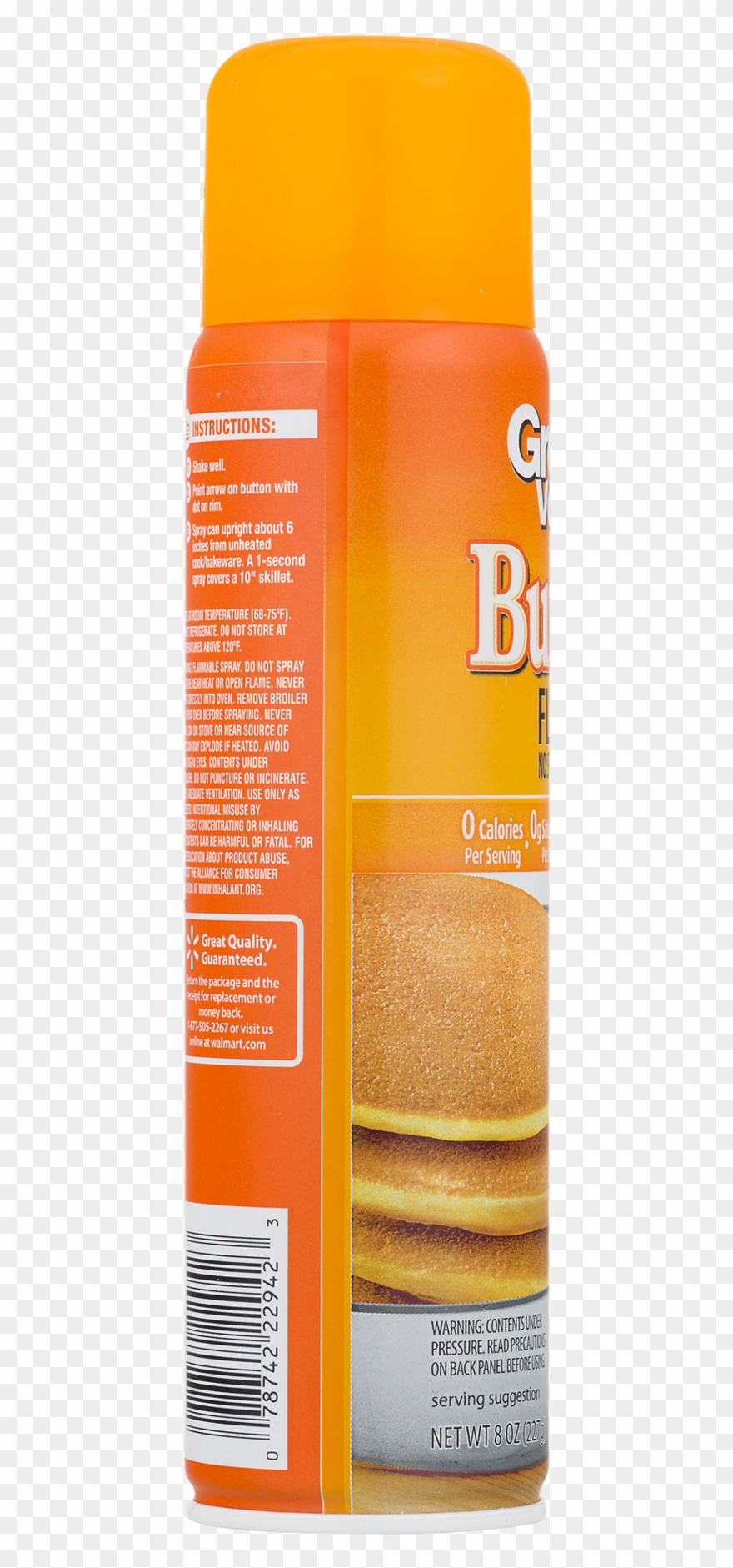 Great Value Butter Cooking Spray, 8 Ounces - Leather Clipart